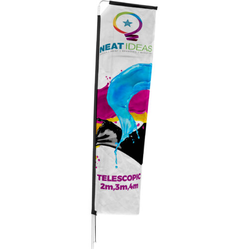 TELESCOPIC FLAG (Single sided)
