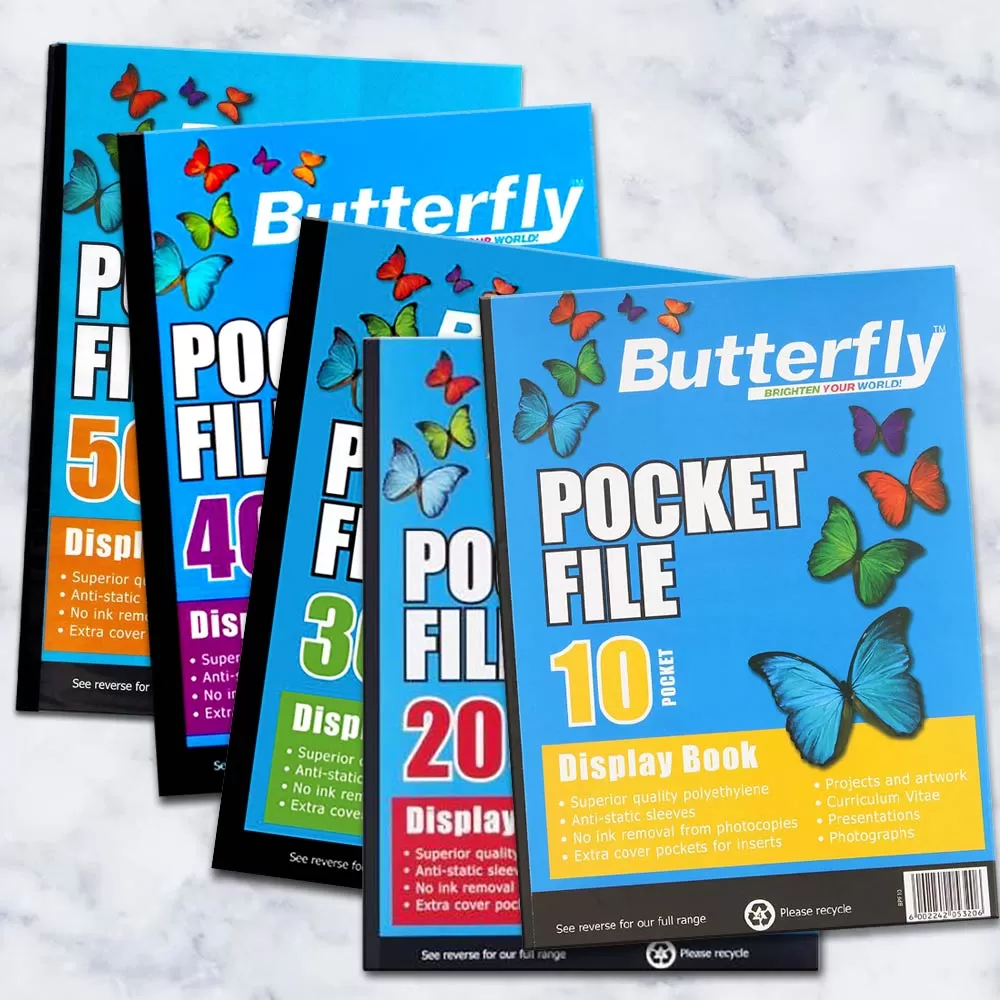 Butterfly Pocket File 10 -50